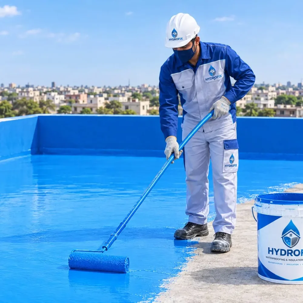 Polyurethane coating for roof waterproofing